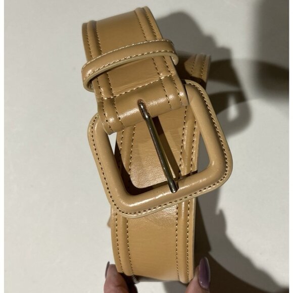 ANN TAYLOR BELT Tan Beige Classic WIDE 2\